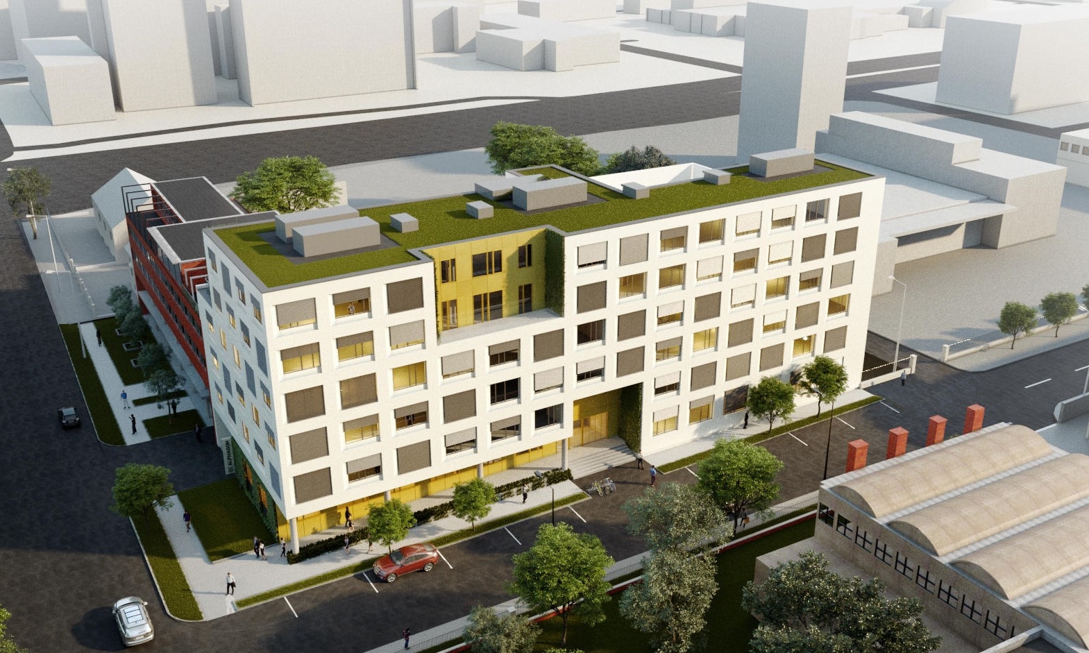 A Duna Terasz Premium 9 emeletes, déli irány felé tájolt „U” alakú épület, melynek jellegzetessége, hogy az épületszárnyak vége lépcsőzetes teraszokban végződik.