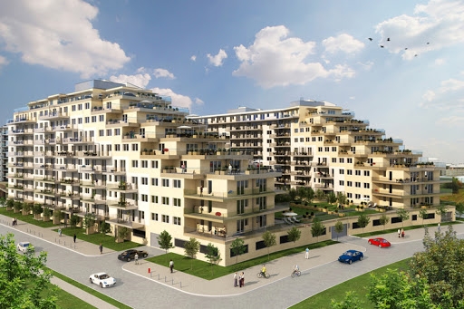 A Duna Terasz Premium 9 emeletes, déli irány felé tájolt „U” alakú épület, melynek jellegzetessége, hogy az épületszárnyak vége lépcsőzetes teraszokban végződik.